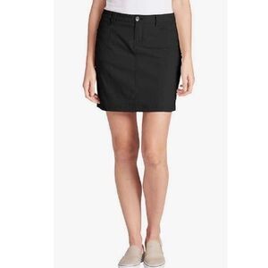 NWT Eddie Bauer Adventurer 2.0 Black Skort Golf Hike UPF 50 Women's Size 14